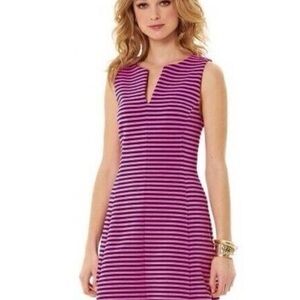 Lilly Pulitzer Brielle Hotty Pink Striped Dress